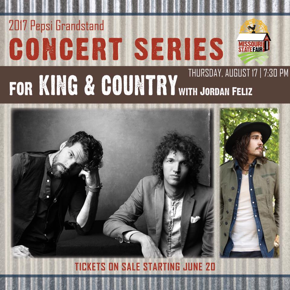 Missouri State Fair announces for King & Country to perform