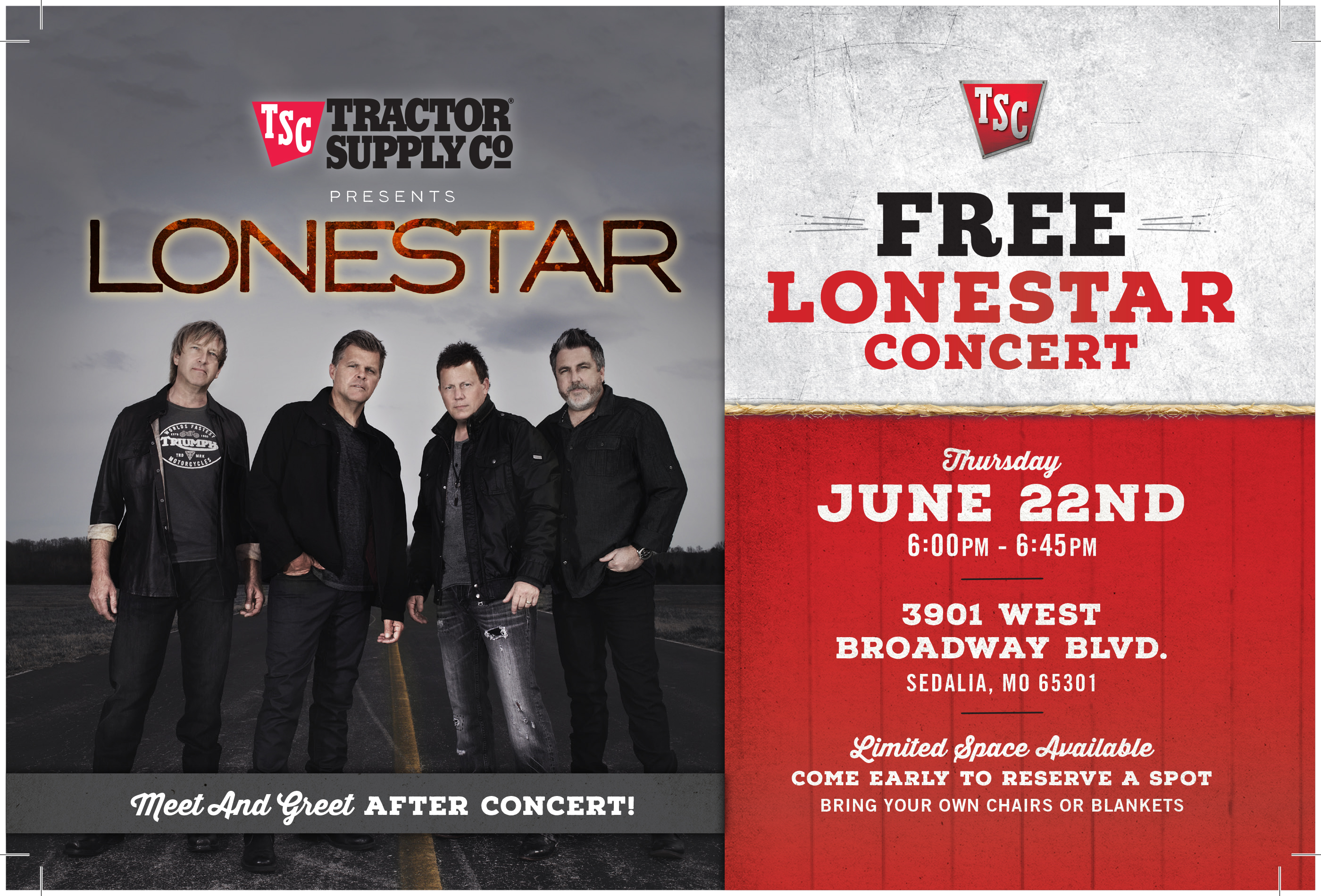 Lonestar to perform at Sedalia Tractor Supply