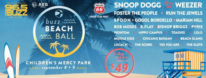 Snoop Dogg, Weezer to headline 96.5’s Buzz Beach Ball in Kansas City
