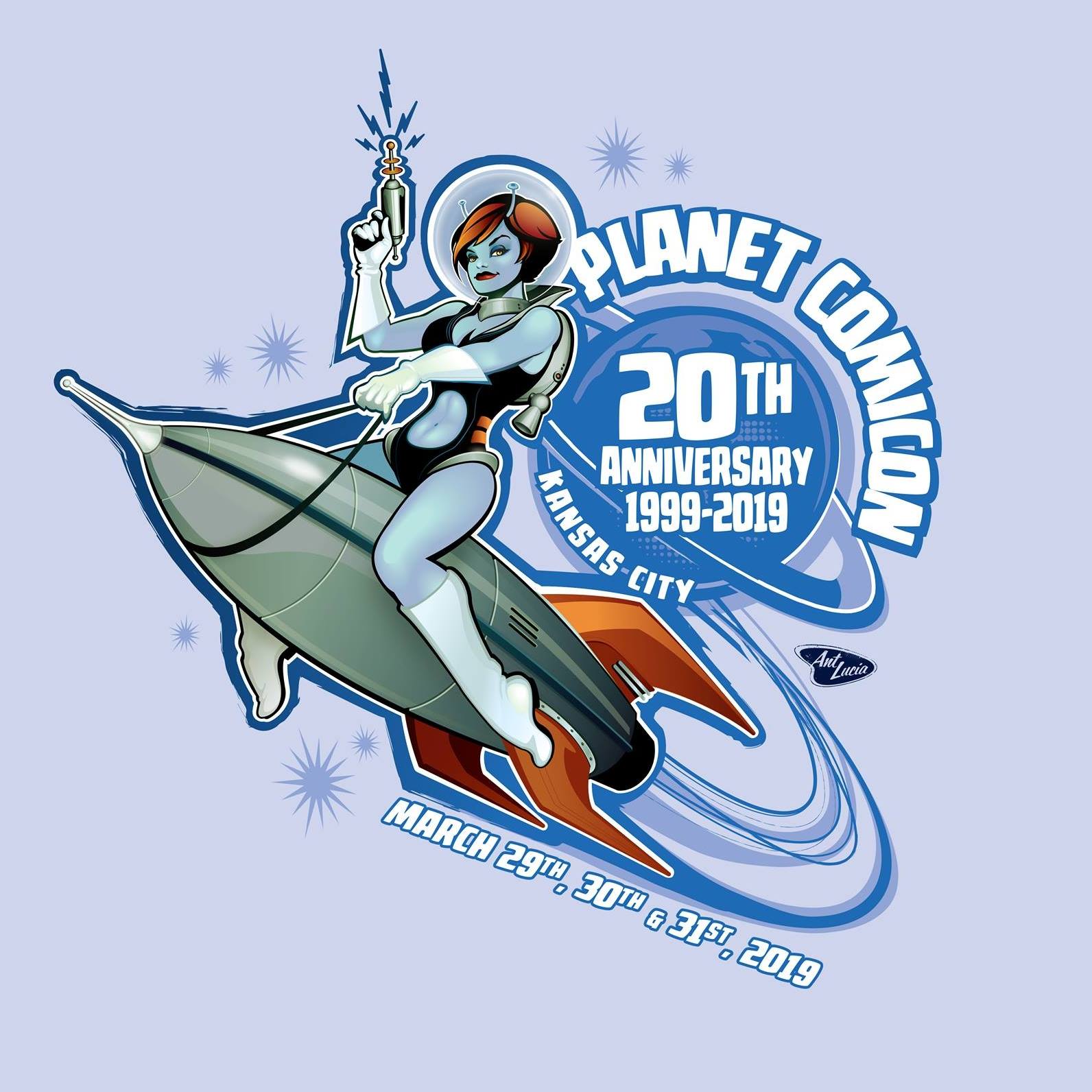 Planet Comicon taps Ant Lucia for 20th Anniversary logo